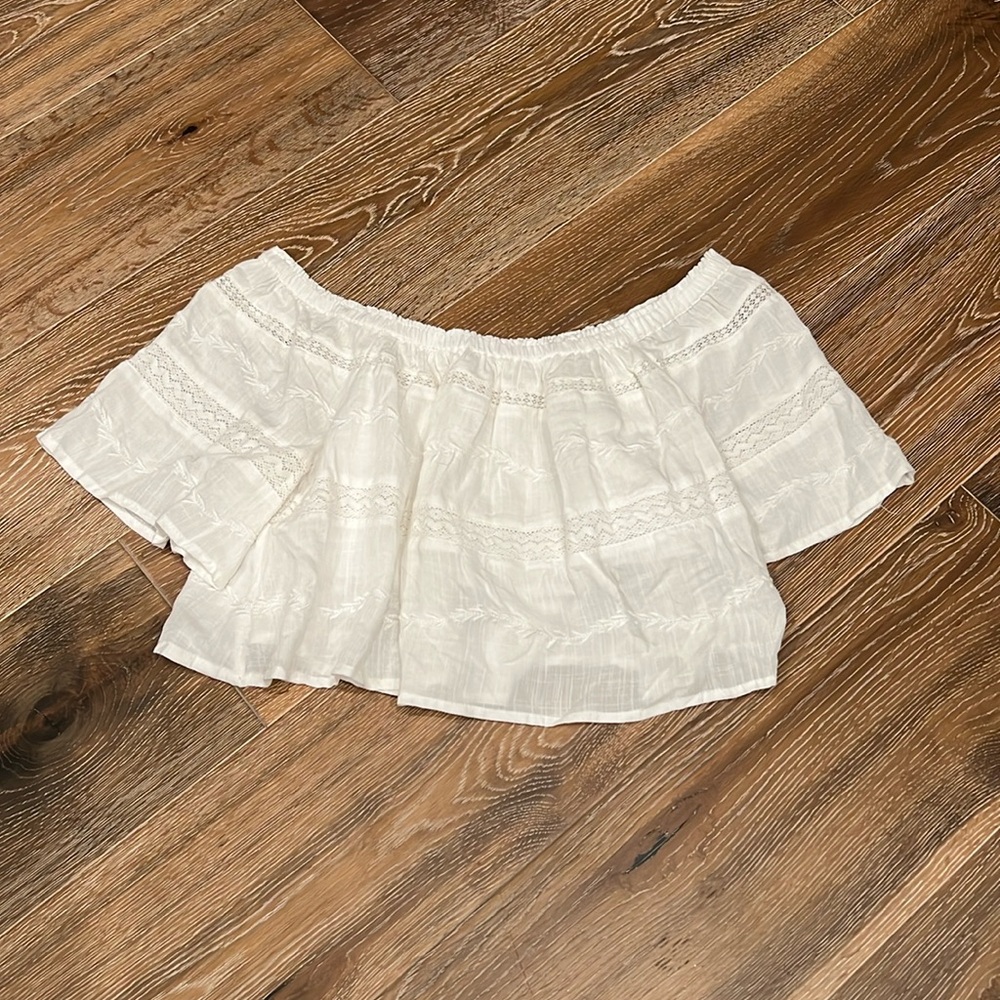 NWT O’Neill white off shoulder top S